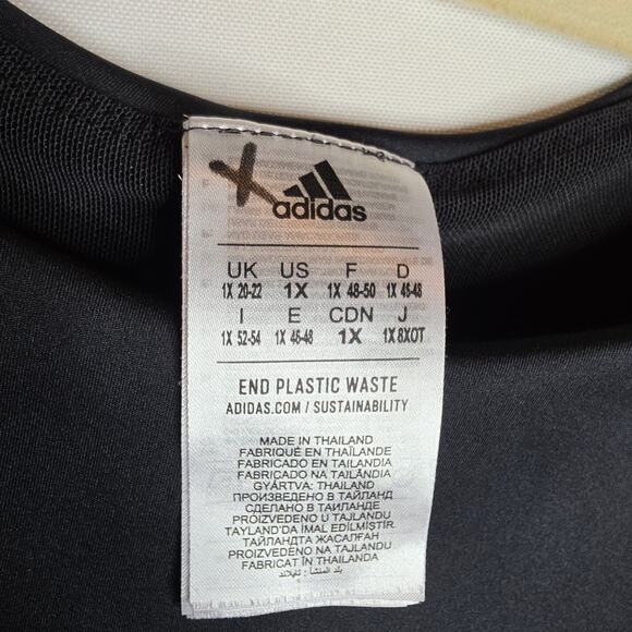 Adidas 11 Honore 1X Black Tank top Built in Non padded Bra. Wide Strap. Actives - Picture 3 of 12